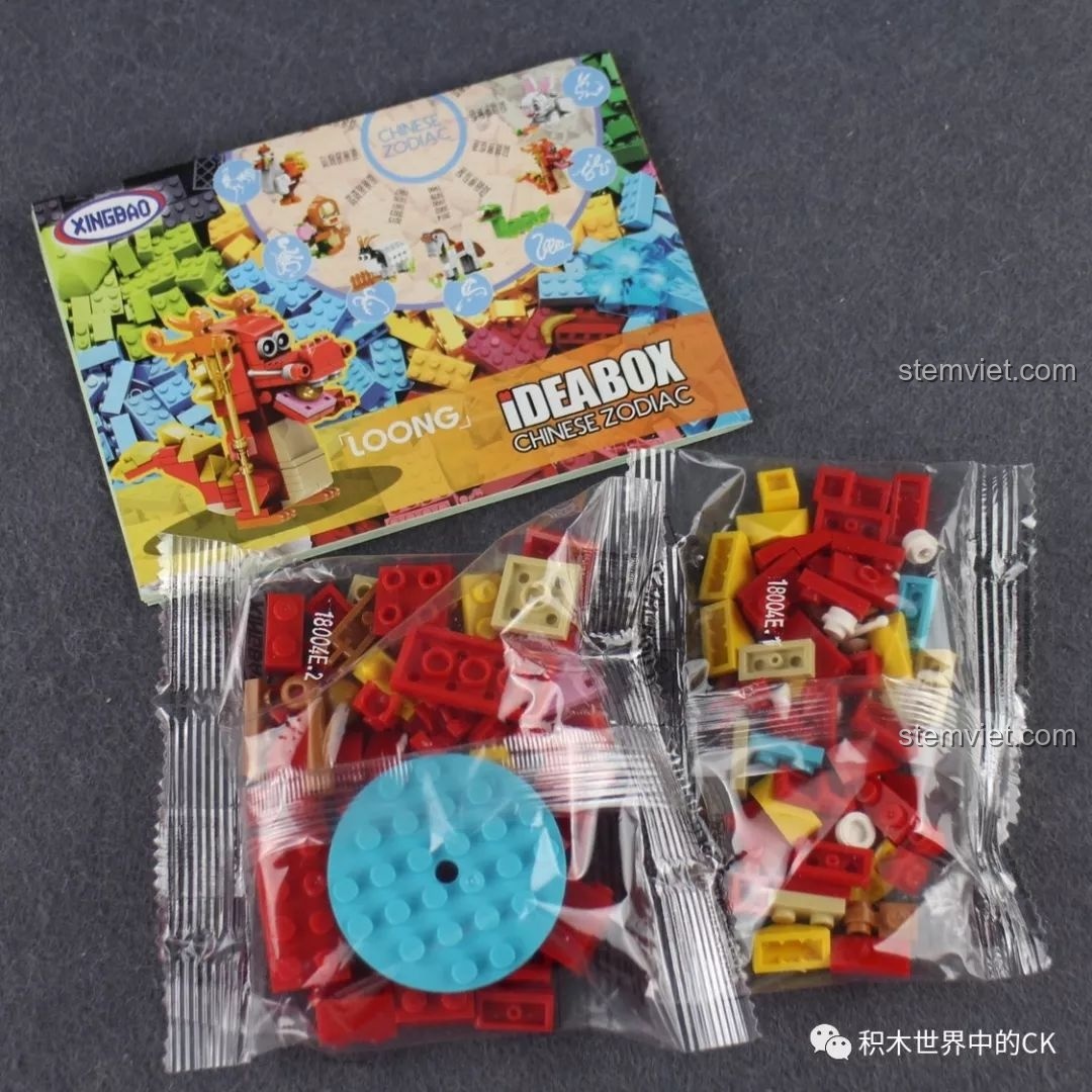 Mô hình xếp hình chú Rắn Tỵ XINGBAO