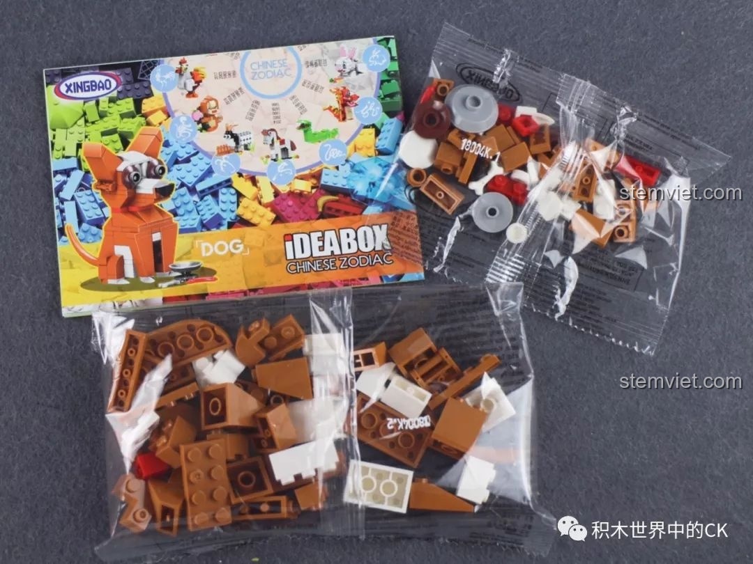 Gia đình cùng nhau lắp xếp hình 12 con giáp XINGBAO