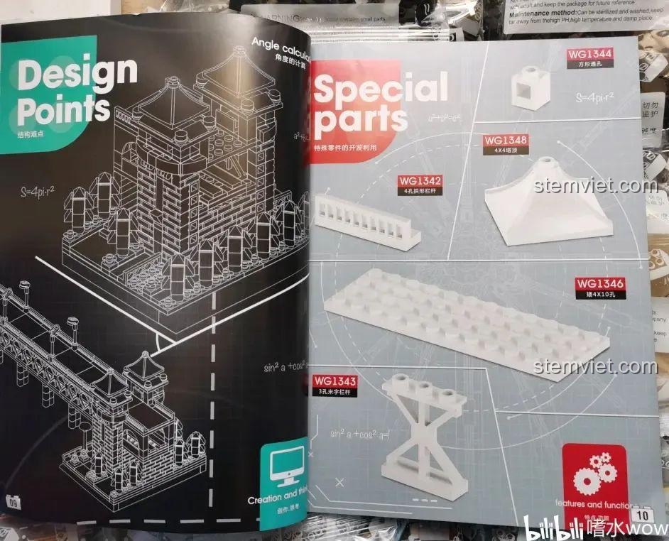 Trang giới thiệu các điểm thiết kế của bộ lắp ráp Cầu Trường Giang Vũ Hán WANGE 6223.