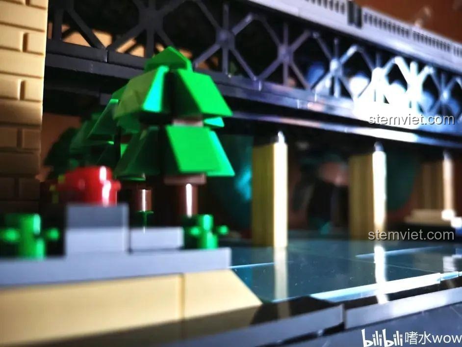 Quá trình lắp ráp phần sông nước và tàu thuyền của bộ Cầu Trường Giang Vũ Hán WANGE 6223.