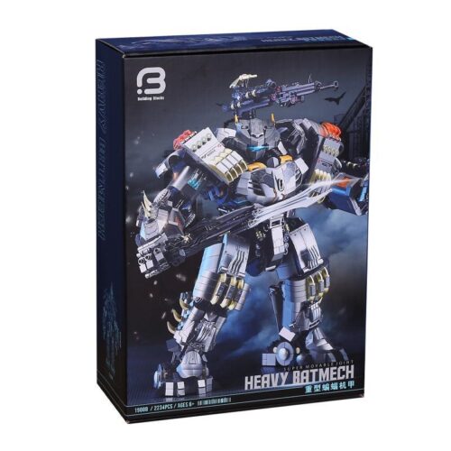 Hộp đồ chơi lắp ráp Brick Element 19008 Robot Batmech Hạng Nặng Justice Buster cho con trai 14 tuổi.