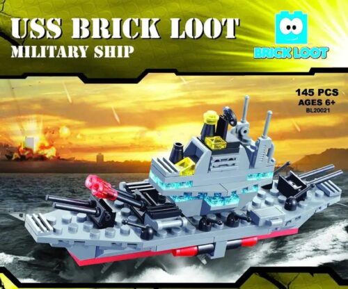 bộ lắp ghép Tàu Khu Trục Quân Sự Brick Loot BL20021 145 mảnh cho Con trai 6 tuổi giá tốt