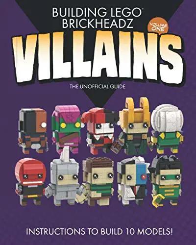Sách hướng dẫn lắp ghép BrickHeadz Phản Diện Brick Monster ISBN9781081986612, hướng dẫn 10 mô hình ác nhân, phù hợp bé trai 10 tuổi, giá tốt