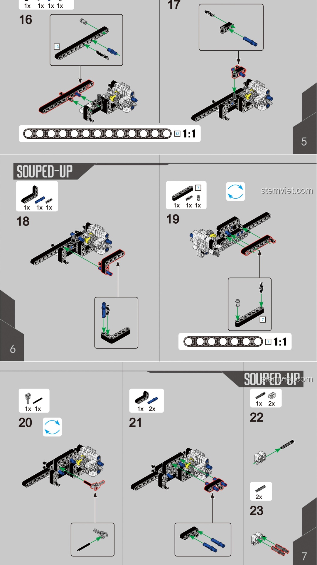 Xe máy vàng BrickCool KC009 sách hướng dẫn BrickCool KC009 Xe máy lắp ráp