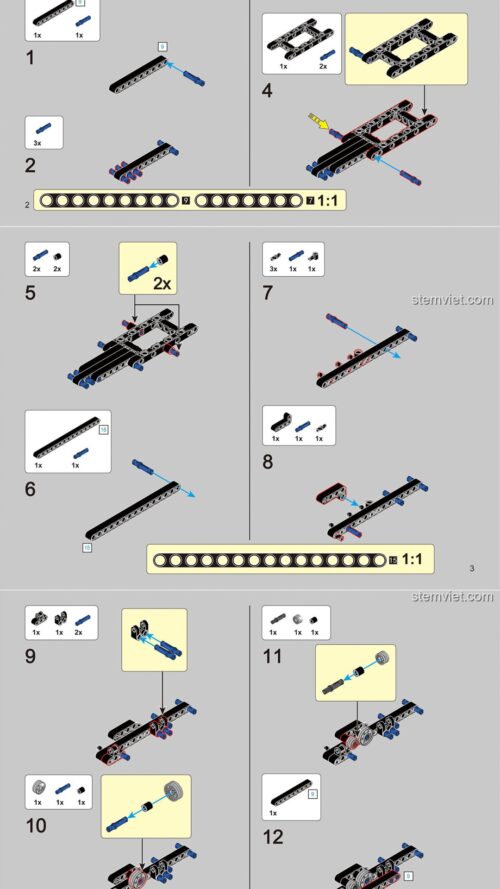 Siêu xe đua công nghệ BrickCool KC011 hướng dẫn BrickCool 11 Siêu Xe Đua Công Nghệ Hầm Hố