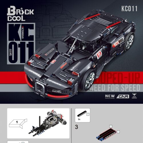 Siêu Xe Đua Công Nghệ Hầm Hố BrickCool KC011 sách hướng dẫn BrickCool 011 Mô hình xe đua độ