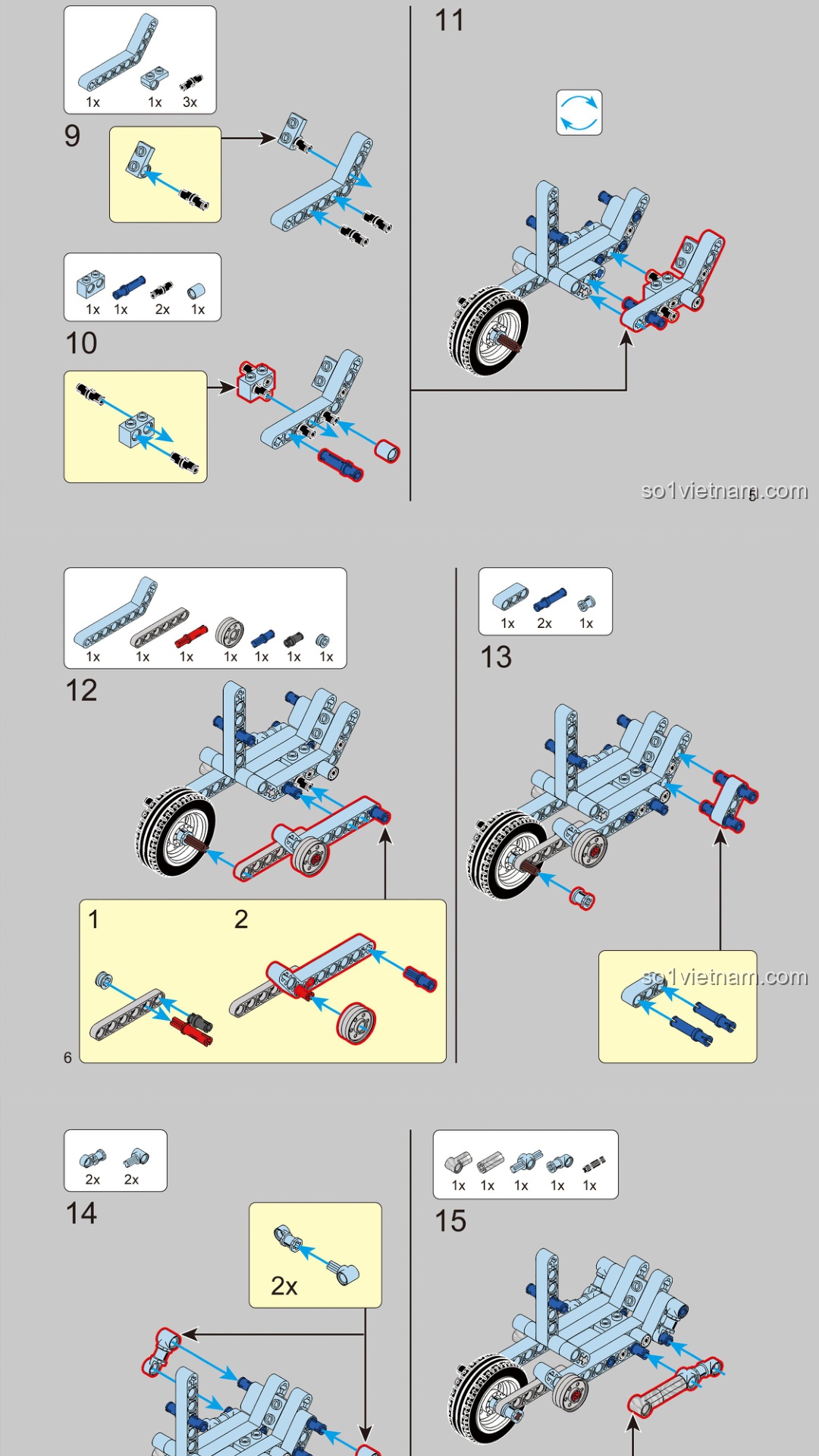 Mô hình xe Vespa cổ điển BrickCool KC017 Sách hướng dẫn BrickCool KC017 Xe mô tô lắp ráp Biển Aegean Vespa 125