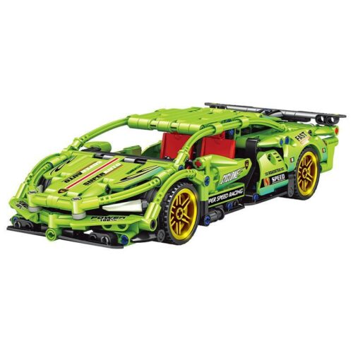 Bộ lắp ráp Xe Lamborghini màu xanh lá, 501 mảnh ghép, dành cho con trai 6 tuổi, giá tốt.