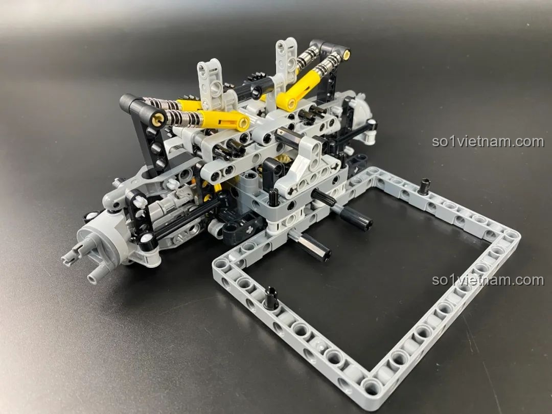 Các bước lắp ráp đuôi xe HiPhi Z Pixel Sci-Fi Car Model của Pantasy