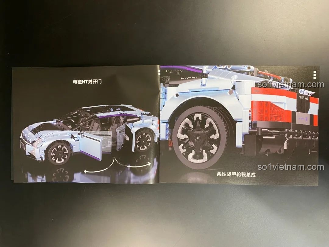 Các bước lắp ráp khung xe HiPhi Z Pixel Sci-Fi Car Model của Pantasy