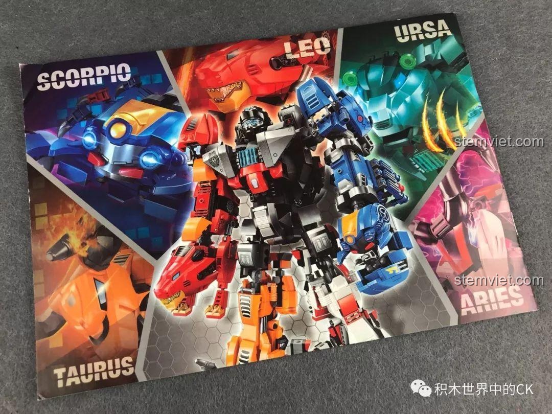 Giới thiệu các mẫu robot khác trong series Hạch Tinh Thiếu Niên có thể kết hợp với Gấu Bạo Kích QMAN 3605.