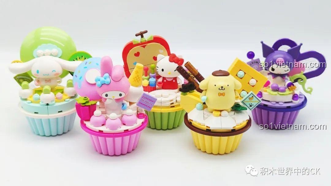 Cận cảnh các mô hình Sanrio Keeppley được trưng bày