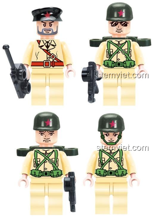 Các nhân vật của bộ đồ chơi Tên lửa Phóng 812 Enlighten Quân đội Tên lửa