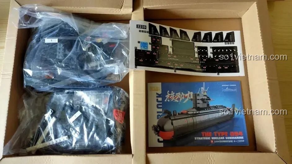 Các túi chi tiết được sắp xếp gọn gàng bên trong hộp CAYI 2239.