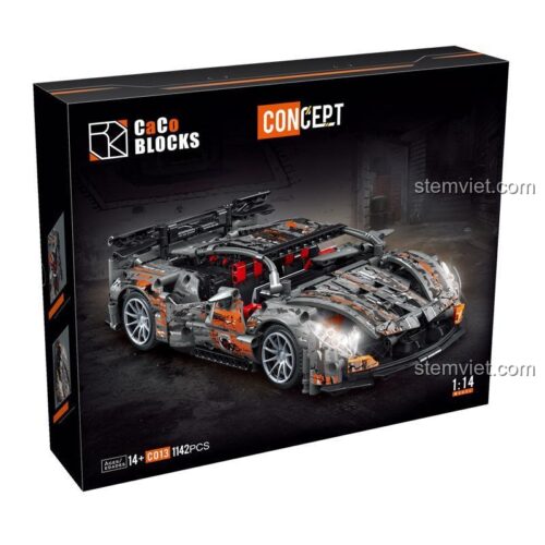 Hộp đồ chơi lắp ráp CaCo C013 Siêu Xe McLaren Concept, 1142 mảnh ghép, dành cho bé trai 14 tuổi trở lên, giá tiết kiệm.