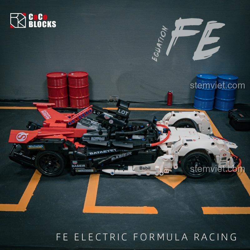 CACO C018 Xe đua Formula E Porsche 1626 mảnh Tốc độ Đỉnh Cao