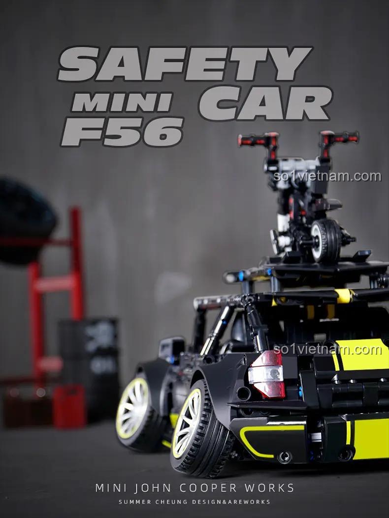 đồ chơi mô hình CACO C020 Mini Cooper F56, góc nghiêng phía sau, chi tiết sắc nét, cho con trai 14 tuổi, giá tiết kiệm