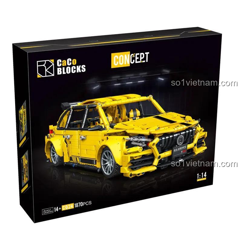 Hộp đồ chơi mô hình CaCo C024 Xe đua Mercedes A45 AMG Concept, quà tặng sinh nhật ý nghĩa cho con trai 14 tuổi.