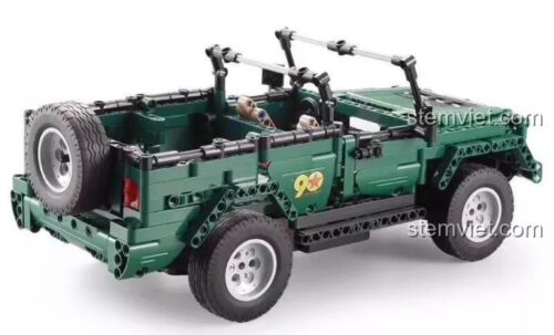 Đồ chơi mô hình Double Eagle C51015 Xe Jeep Quân Sự BJ80 mui trần, bộ lắp ghép 561 mảnh, thiết kế chân thực, điều khiển từ xa.