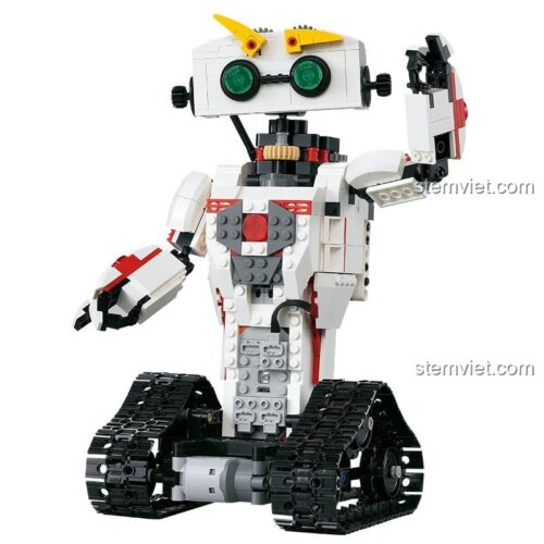 Khối pin sạc kiêm bộ nhận tín hiệu của đồ chơi mô hình CaDA C51027 đang sạc, đèn LED màu tím sáng lên. Sản phẩm chất lượng cao cho con trai.