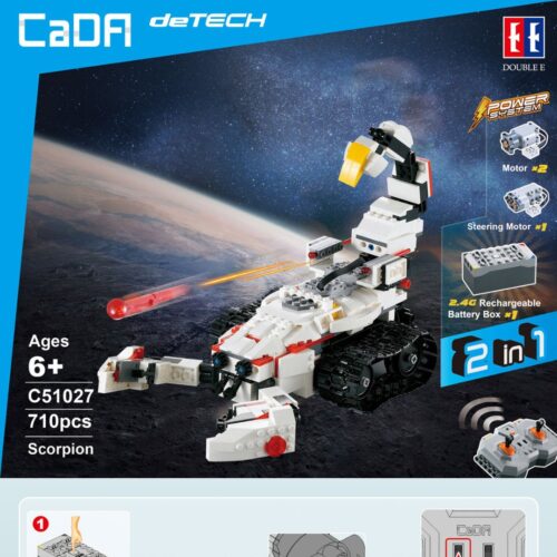 Robot Lắp Ráp Điều Khiển Từ Xa KAKA 2 trong 1 CaDA C51027 / Robot KAKA CaDA C51027 / sách lắp ghép CaDA 51027 Mô hình robot bánh xích