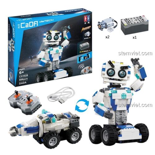 Hình ảnh bộ lắp ráp Robot DADA CaDA C51028 điều khiển từ xa, một món đồ chơi thông minh và sáng tạo cho bé trai từ 6 tuổi, giá rẻ.