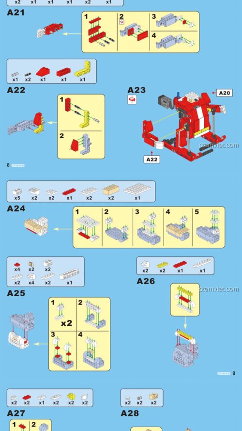 Ông già Noel, Xe trượt tuyết Giáng sinh, Ông già Noel trượt tuyết, Xe tuần lộc Giáng sinh, Mô hình Giáng sinh, Đồ chơi Giáng sinh CaDA C51034/Bộ Lắp Ráp Ông Già Noel và Xe Trượt Tuyết Giáng Sinh CaDA Double Eagle C51034 sách CaDA 1034 Xe tuần lộc Giáng sinh, hướng dẫn CaDA 1034 Đồ chơi Giáng sinh