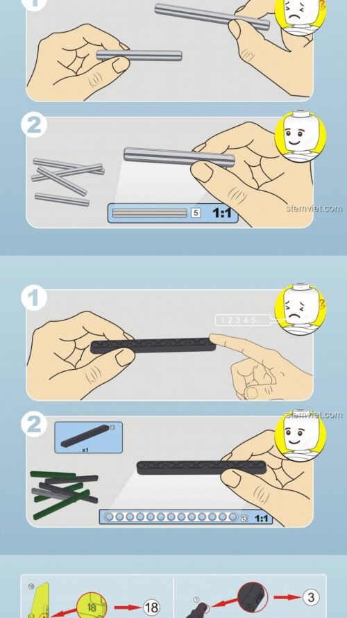 Sách Hướng Dẫn Lắp Ráp Xe Tải Chở Lính CaDA C51042, Sách lắp ghép CaDA 51042 Xe Tải Chở Lính PDF gốc chất lượng cao