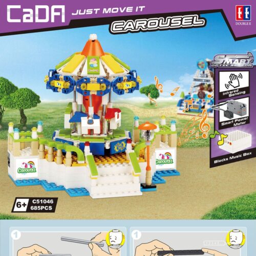 Vòng Quay Ngựa Gỗ CaDA C51046/Vòng quay ngựa gỗ CaDA C51046/Vòng quay ngựa gỗ/Đu quay ngựa gỗ CaDA 51046/hướng dẫn lắp ráp CaDA C51046 Đồ chơi đu quay ngựa gỗ