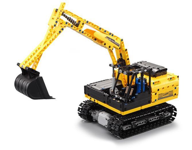 bộ lắp ráp Máy xúc bánh xích CaDA C51057 điều khiển từ xa cho bé trai 6 tuổi giá rẻ