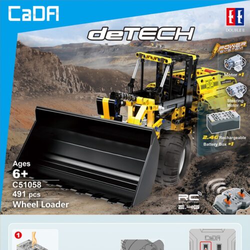 Xe Xúc Lật Bánh Lốp Điều Khiển Từ Xa CaDA C51058 hướng dẫn lắp ráp CaDA 1058 Xe Xúc Lật Bánh Lốp