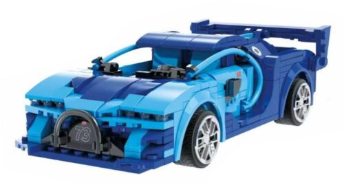Mô hình Blue Race Car CaDA C51073 lắp ráp hoàn chỉnh, xe đua xanh dương tốc độ cao, đồ chơi điều khiển từ xa cho bé trai 6 tuổi, giá tốt.