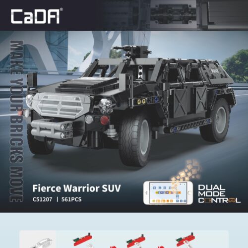 Xe Jeep Quân Sự Đặc Nhiệm CaDA C51207, Xe quân sự điều khiển từ xa CaDA C51207, hướng dẫn lắp ráp CaDA C51207 Xe quân sự điều khiển từ xa, sách lắp ghép CaDA C51207 Xe quân sự điều khiển từ xa
