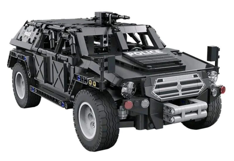Bộ lắp ráp Xe Jeep Quân Sự Đặc Nhiệm CaDA C51207, đồ chơi mô hình xe SWAT, 561 mảnh ghép, màu đen, điều khiển từ xa, lập trình Scratch, phù hợp bé trai 6 tuổi, giá tốt