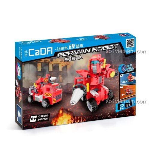 Hộp bộ lắp ghép Robot Ferman CaDA C52009 biến hình 2 trong 1