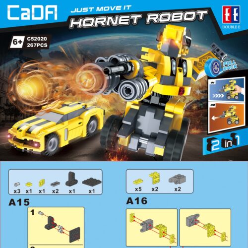 Robot Biến Hình Ong Vàng CaDA C52020 sách hướng dẫn lắp ráp PDF gốc chất lượng cao