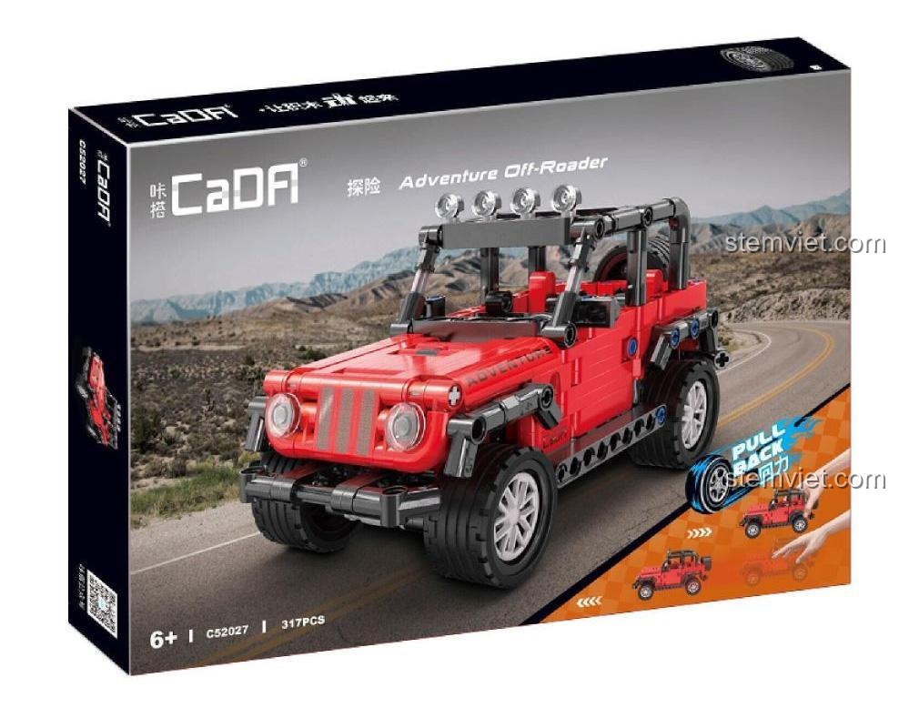 Hộp bộ lắp ghép Xe Jeep Địa Hình CaDA C52027, hiển thị 317 chi tiết và độ tuổi 6+, chất lượng cao, giá tiết kiệm