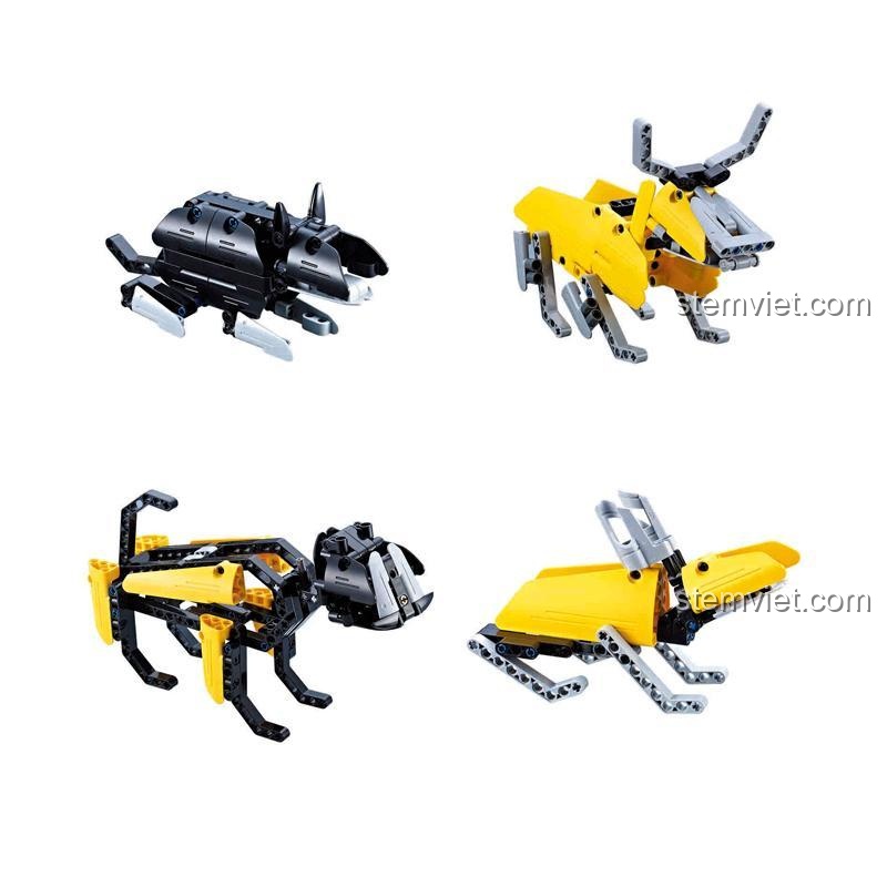 Bộ xếp hình Mô hình 12 con giáp CaDA C53010, đồ chơi mô hình Đồ chơi con giáp, các mẫu A, B, C, D