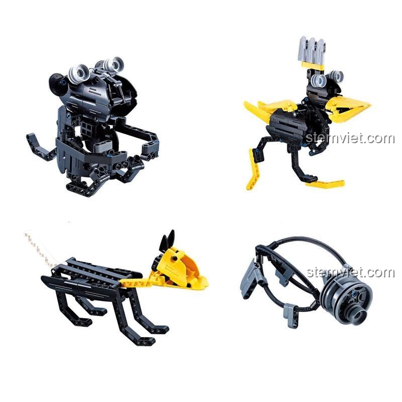 Bộ lắp ghép C53010, đồ chơi lắp ráp 53010, các mẫu I, J, K, L của 12 con giáp biến hình