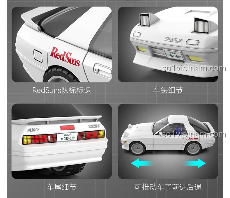 Xe Mazda RX-7 FC3S C55016 của CaDA nhìn từ phía trước