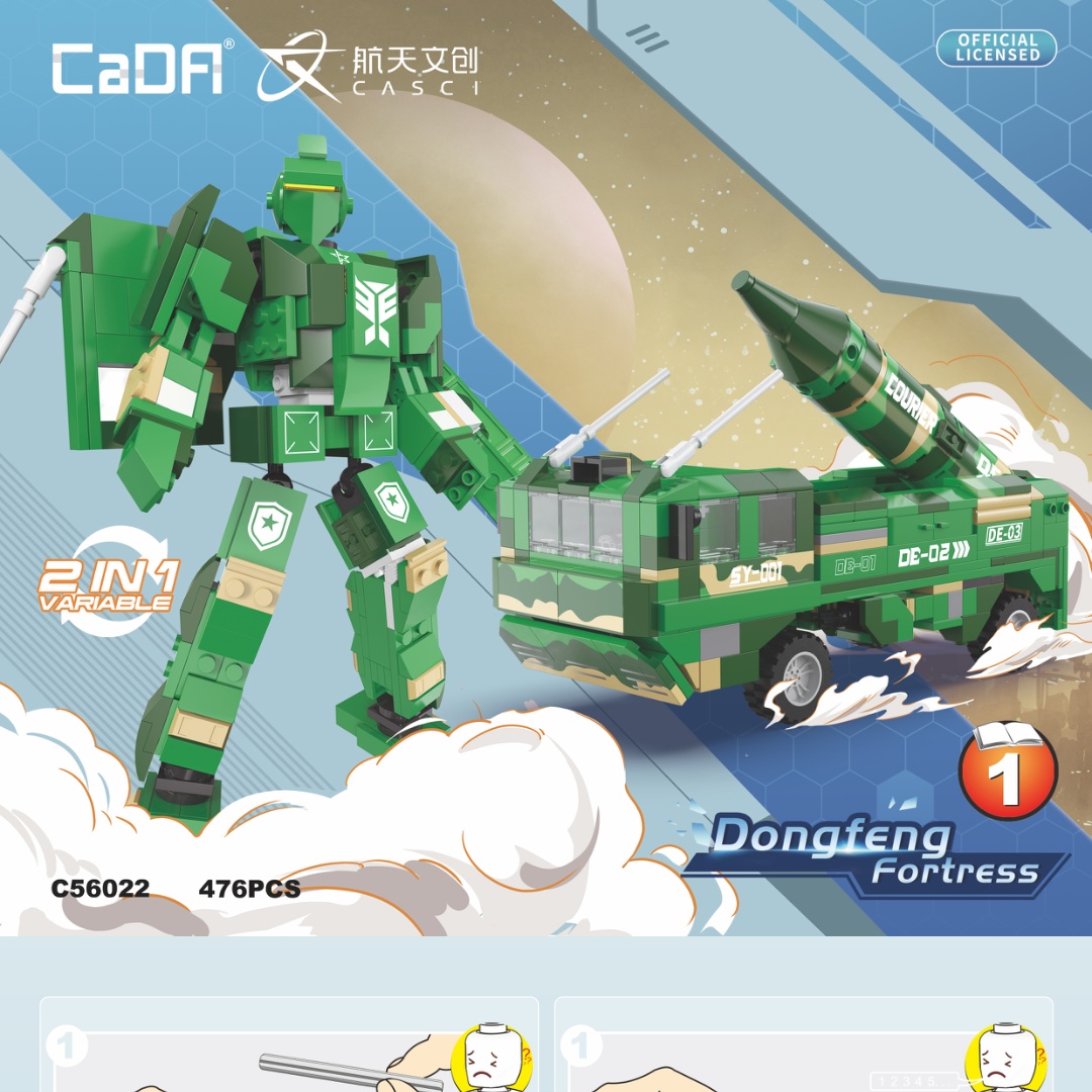 Pháo Đài Đông Phong CaDA C56022 hướng dẫn lắp ráp CaDA C 56022 Pháo Đài Đông Phong