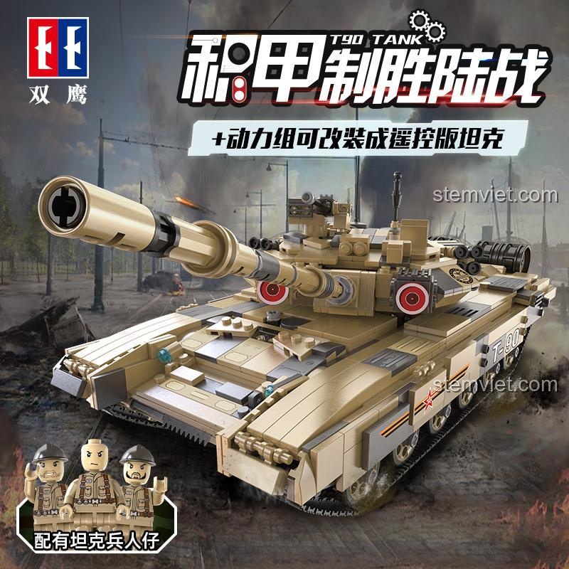 Xe tăng chiến đấu chủ lực T-90 CaDA C61003 góc nhìn từ phía trên