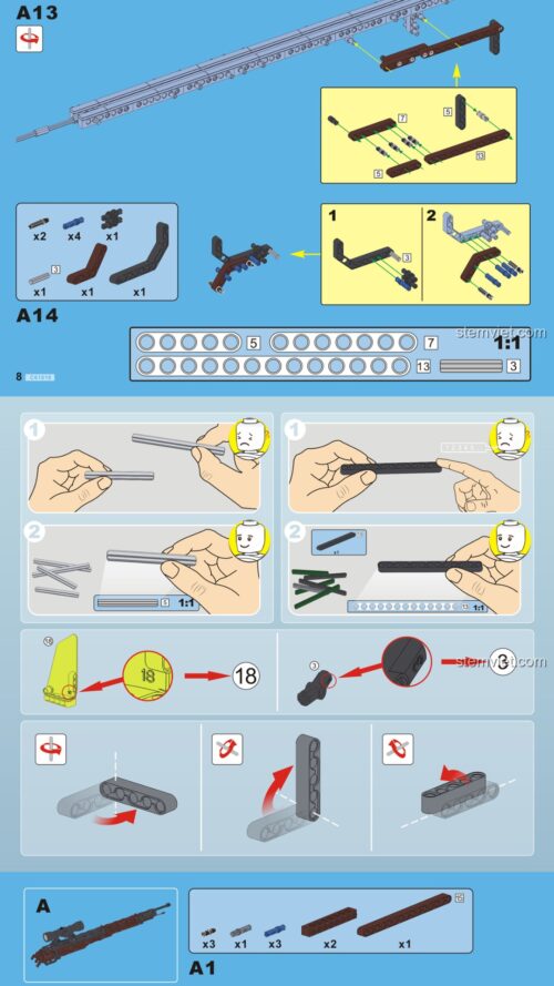 Súng bắn tỉa Kar98k CaDA C61010 sách CaDA C61010 Súng mô hình Kar98k