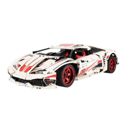 Bộ lắp ráp CaDA C61018 Siêu xe Lamborghini Huracan LP 610 màu trắng đỏ, mô hình xe đua tỉ lệ 1:9.5 cho bé trai 8 tuổi, chất lượng cao, giá tốt.