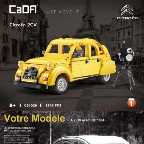 Sách hướng dẫn CaDA 61026 Xe hơi cổ điển Citroën 2CV PDF gốc chất lượng cao