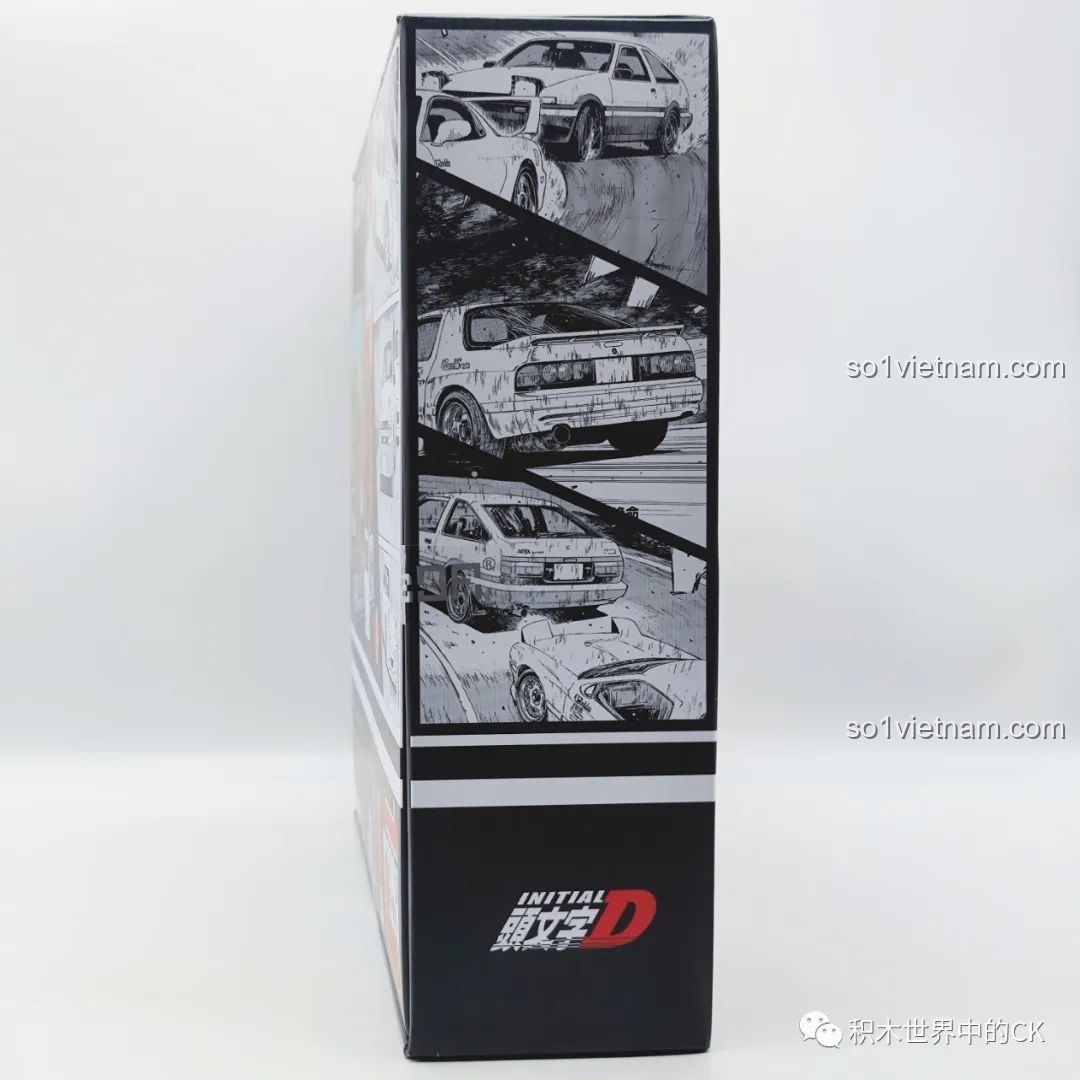 Cận cảnh chi tiết xe AE86 của bộ CaDA C61033 Fujiwara Tofu Shop