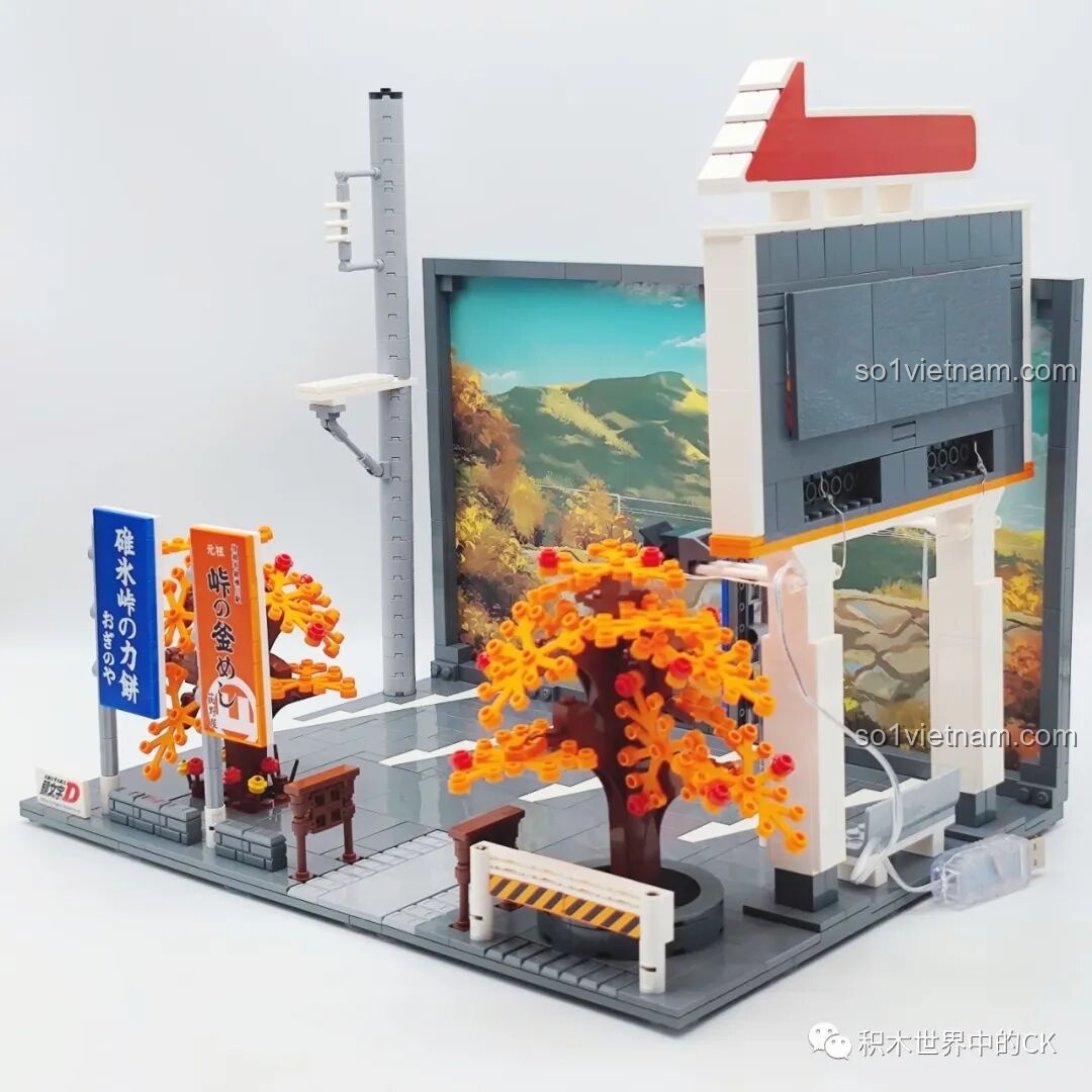 Cận cảnh chi tiết các biển báo và đèn đường của bộ CaDA C61034 Nakayama-dō 峠の釜めし