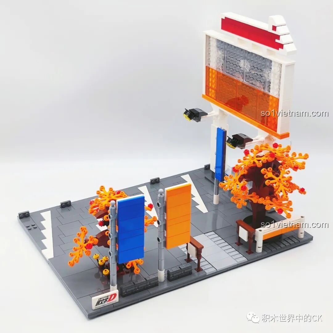 Phần nền đường với các chi tiết cảnh quan của bộ CaDA C61034 Nakayama-dō 峠の釜めし