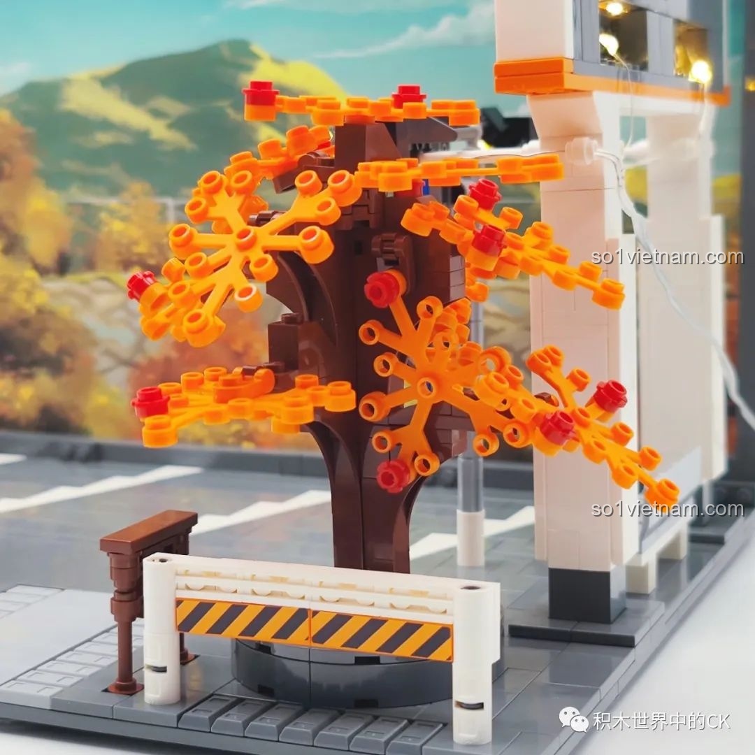 Toàn cảnh mô hình CaDA C61034 Nakayama-dō 峠の釜めし với các xe và nhân vật