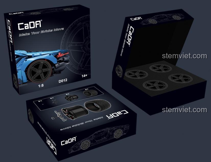 Hình ảnh hộp sản phẩm của bộ xếp hình C61041, mô hình Hypercar Lamborghini Centenario CaDA, thể hiện sự sang trọng và đẳng cấp.